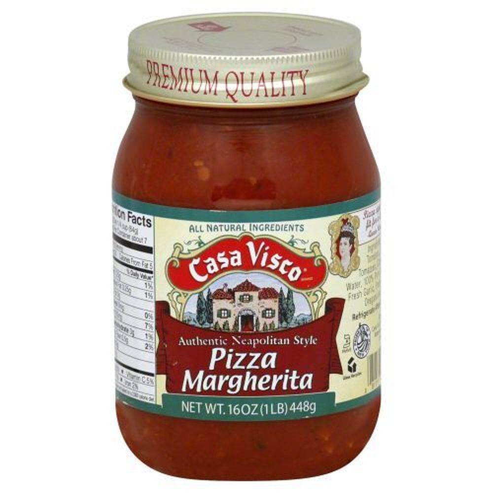 Casa Visco Neapolitan Style Margherita Pizza Sauce, 16 Ounce -- 6 Per Case