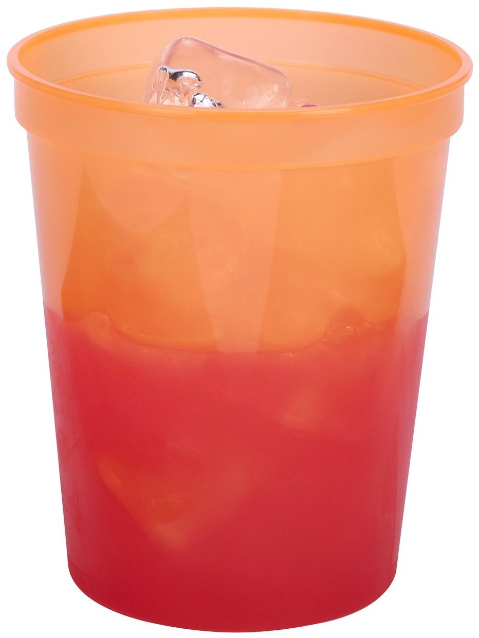 Wna Memorables Orange To Red Heavy Duty Color Change Cup, 16 Ounce, 25 Count -- 20 Per Case