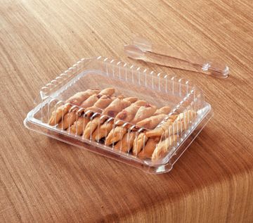 Yoshi Party Tray Rectangular Clear Lid Only, 10 X 8 Inch -- 50 Per Case