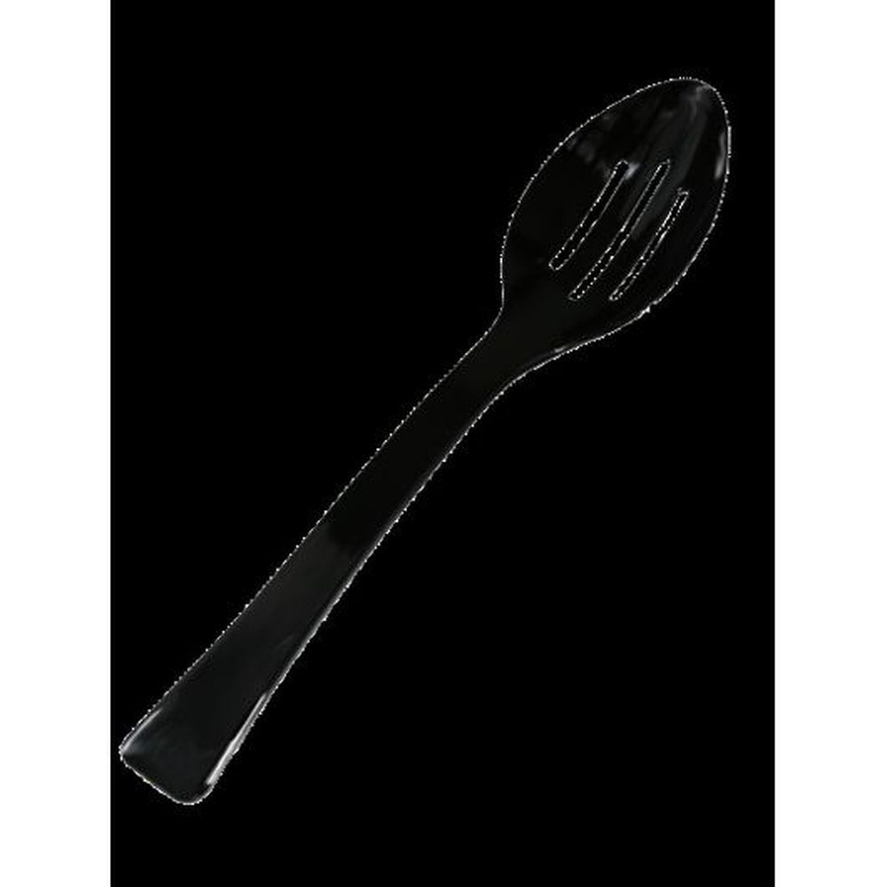 Essential Everyday Polystyrene Heavy Duty Slotted Serving Spoon, 9 Inch -- 100 Per Case