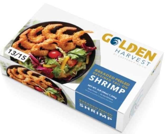 Golden Harvest Panko Breaded Peeled Deveined Tail On Shrimp, 3 Pound -- 4 Per Case