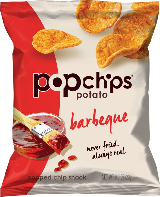 Popchips Bbq Popped Potato Chips, 0.8 Ounce -- 24 Per Case