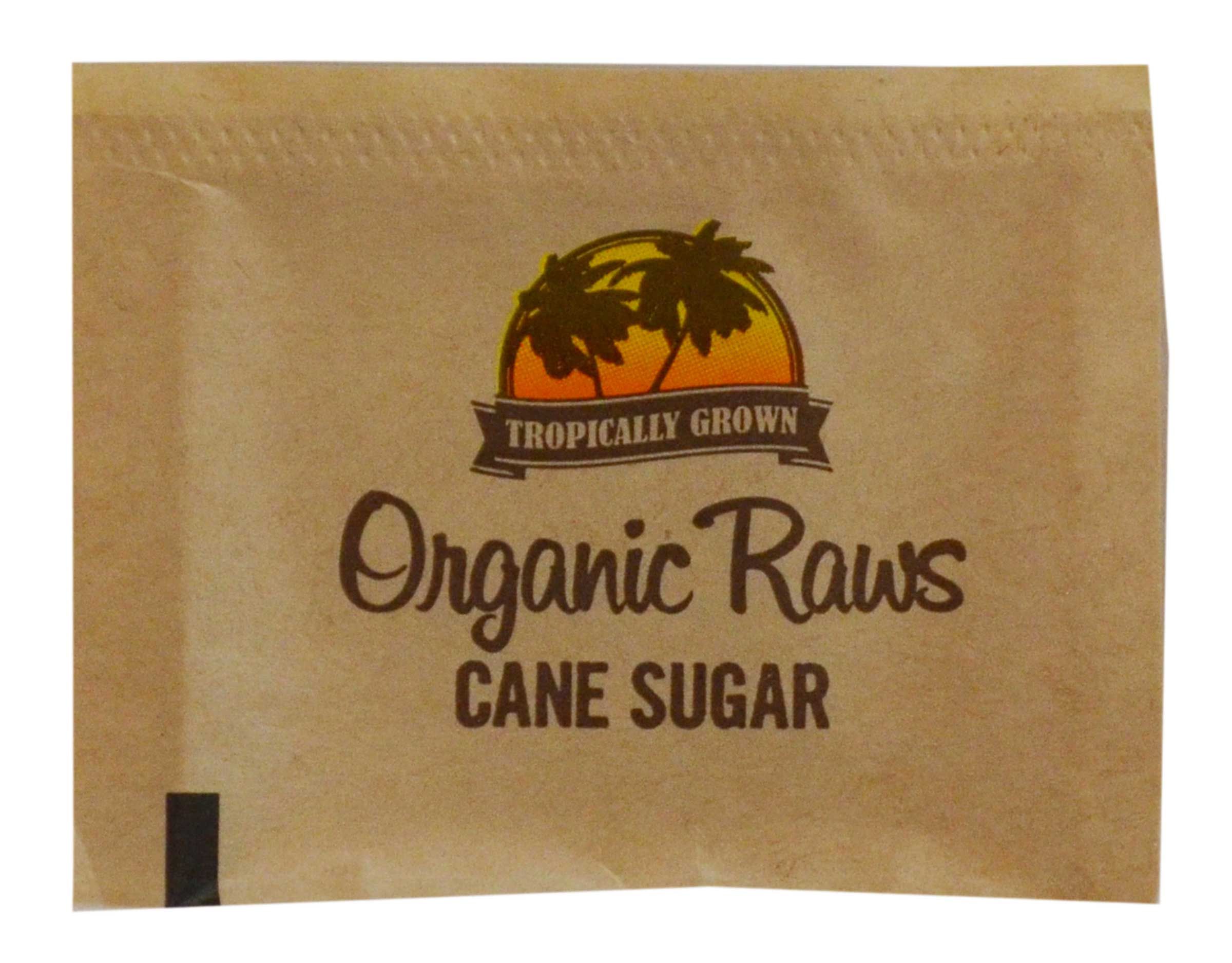 Organic Raws Turbinado Sugar, 1.98 Pound, 200 Count -- 2 Per Case