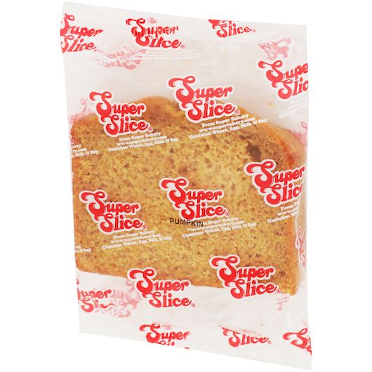 Super Bakery Sliced Pumpkin Bread, 3.45 Ounce -- 75 Per Case