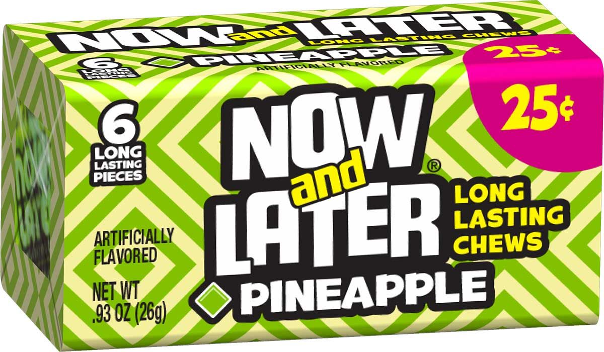 Now And Later Pineapple Candy, 24 Count -- 12 Per Case