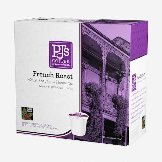 Pj's Coffee Of New Orleans French Roast Single Serve Coffee, 32 Count -- 4 Per Case