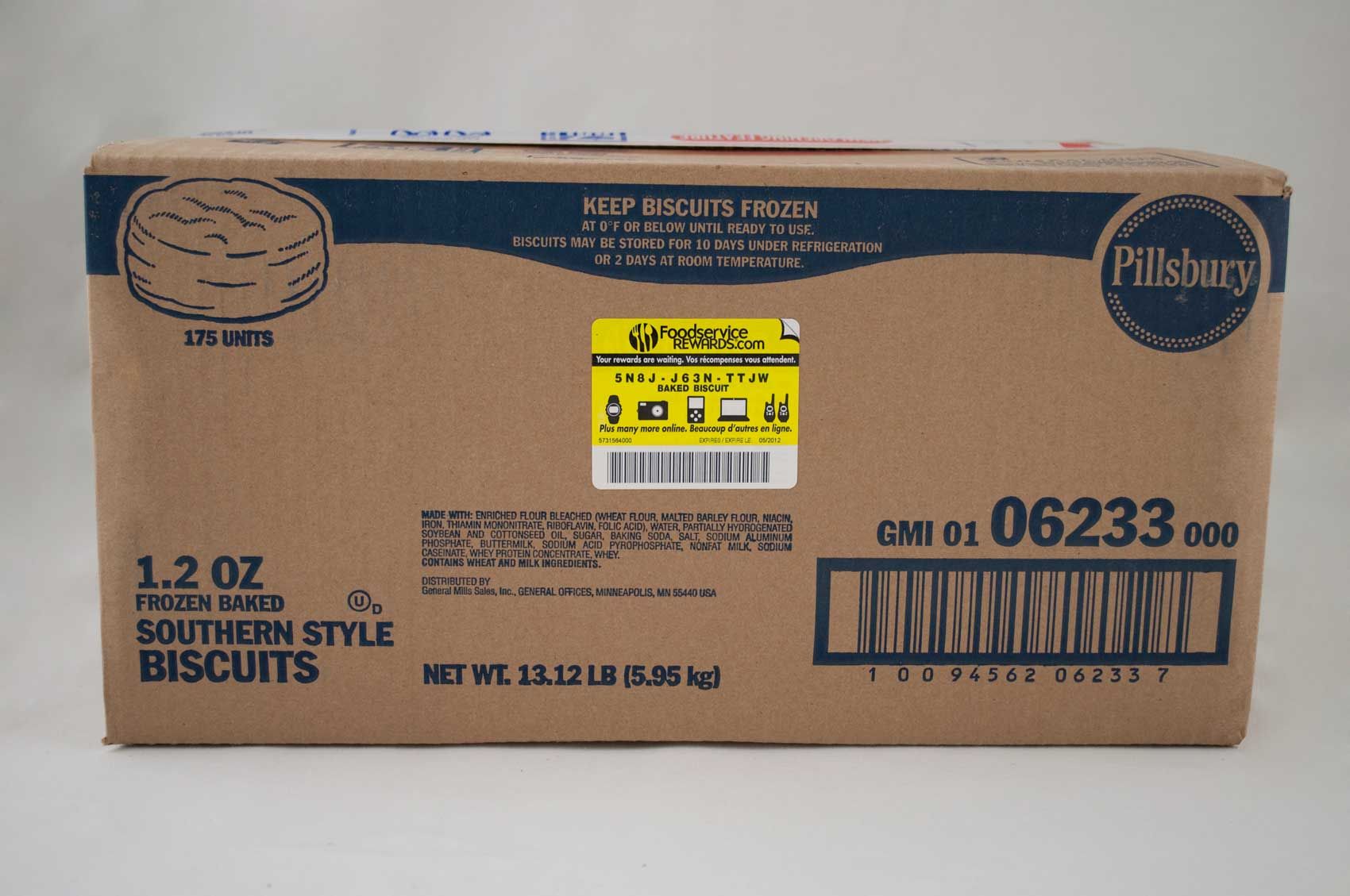 Pillsbury Baked Mini Southern Style Biscuit, 1.2 Ounce -- 175 Per Case