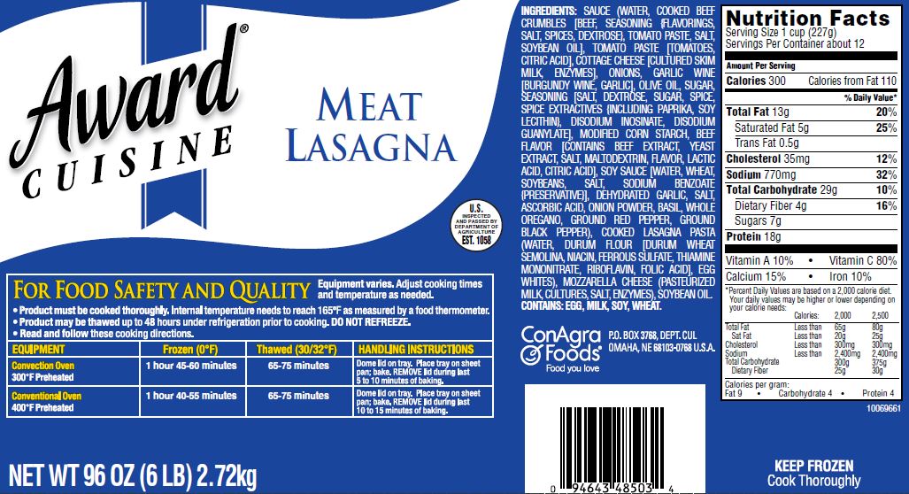 Angela Mia Meat Lasagna, 96 Ounce -- 4 Per Case