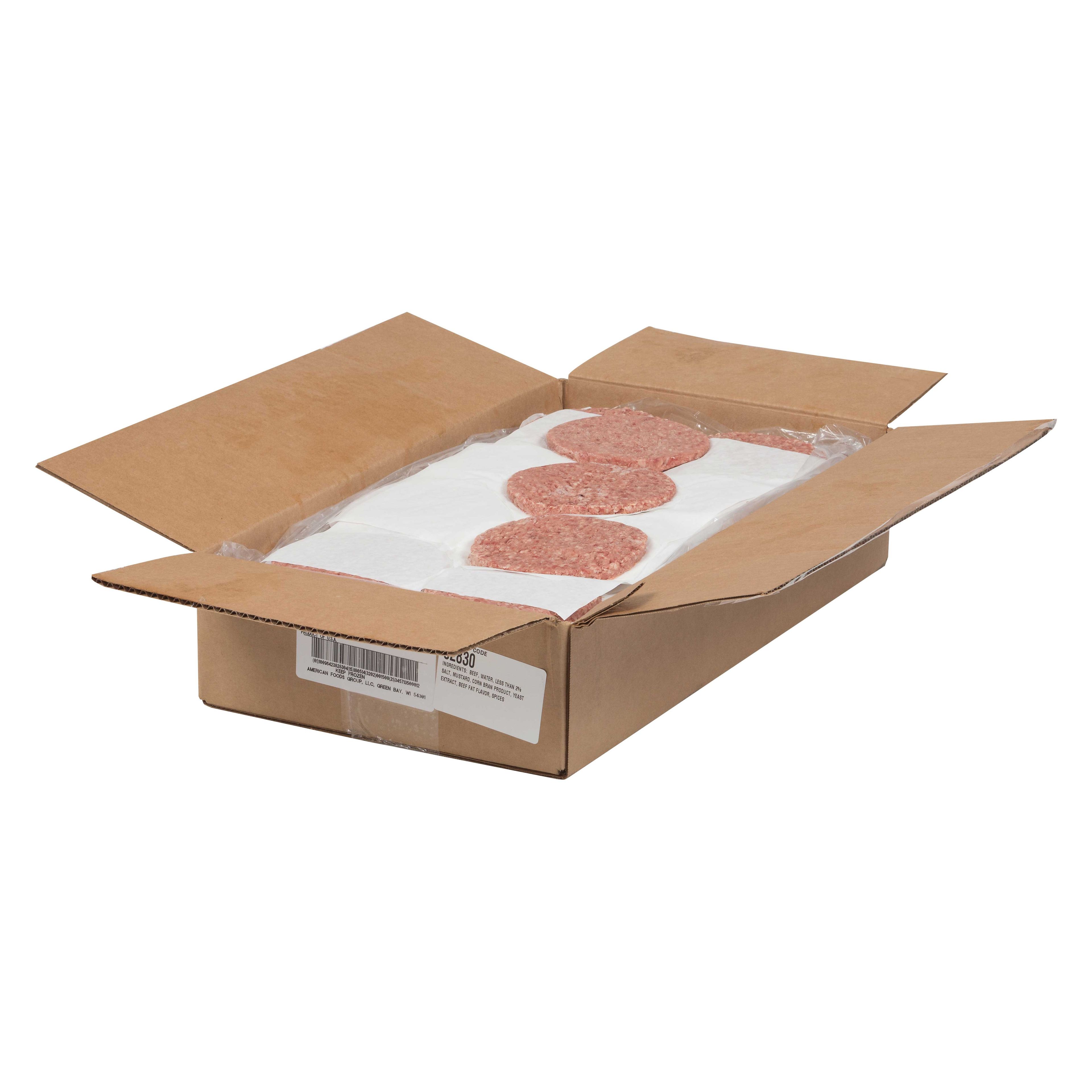 Great American Seasoned Round Sport Patty, 3.2 Ounce, 75 Per Pack