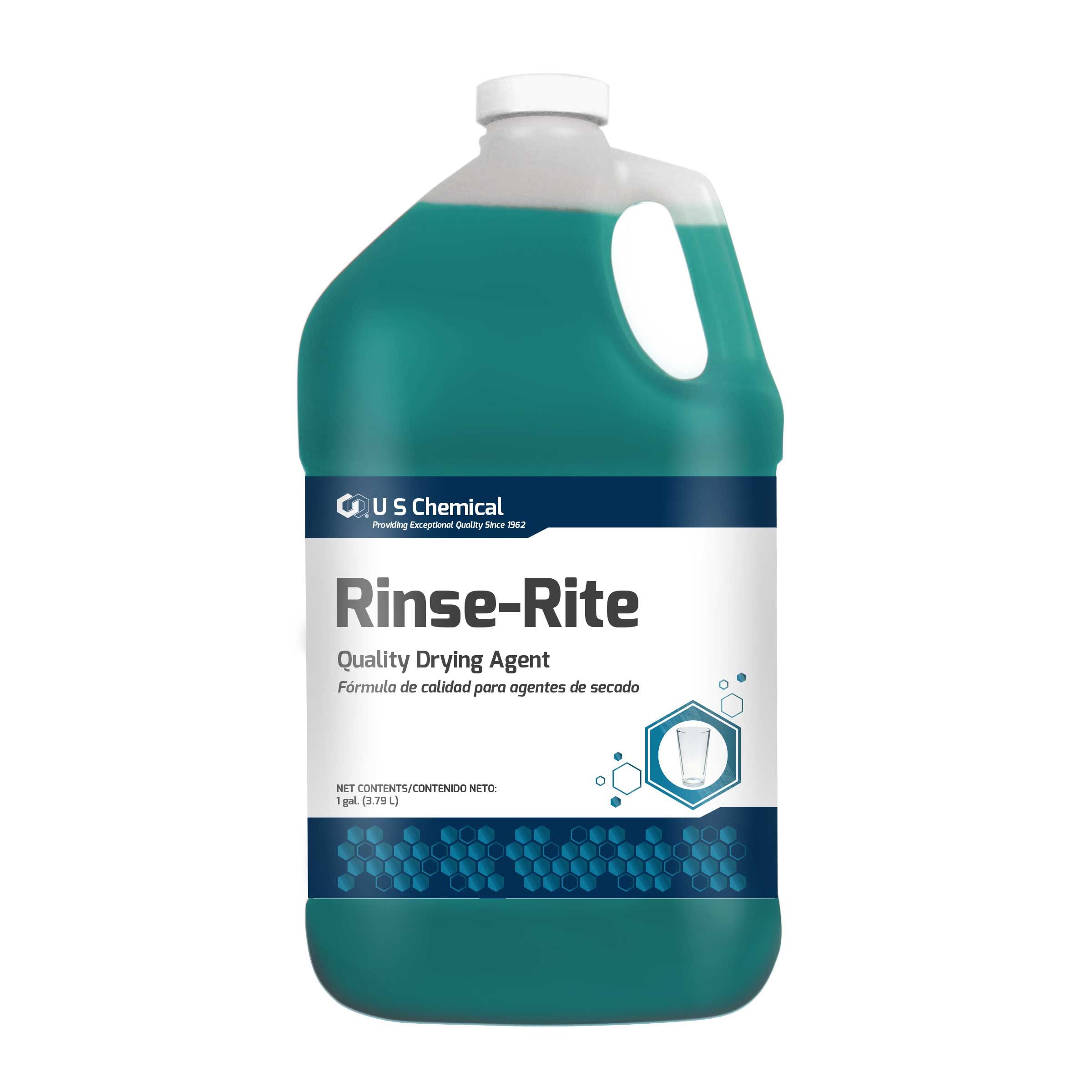 U S Chemical Rinse-rite Rinse Additive Liquid, 1 Gallon -- 4 Per Case