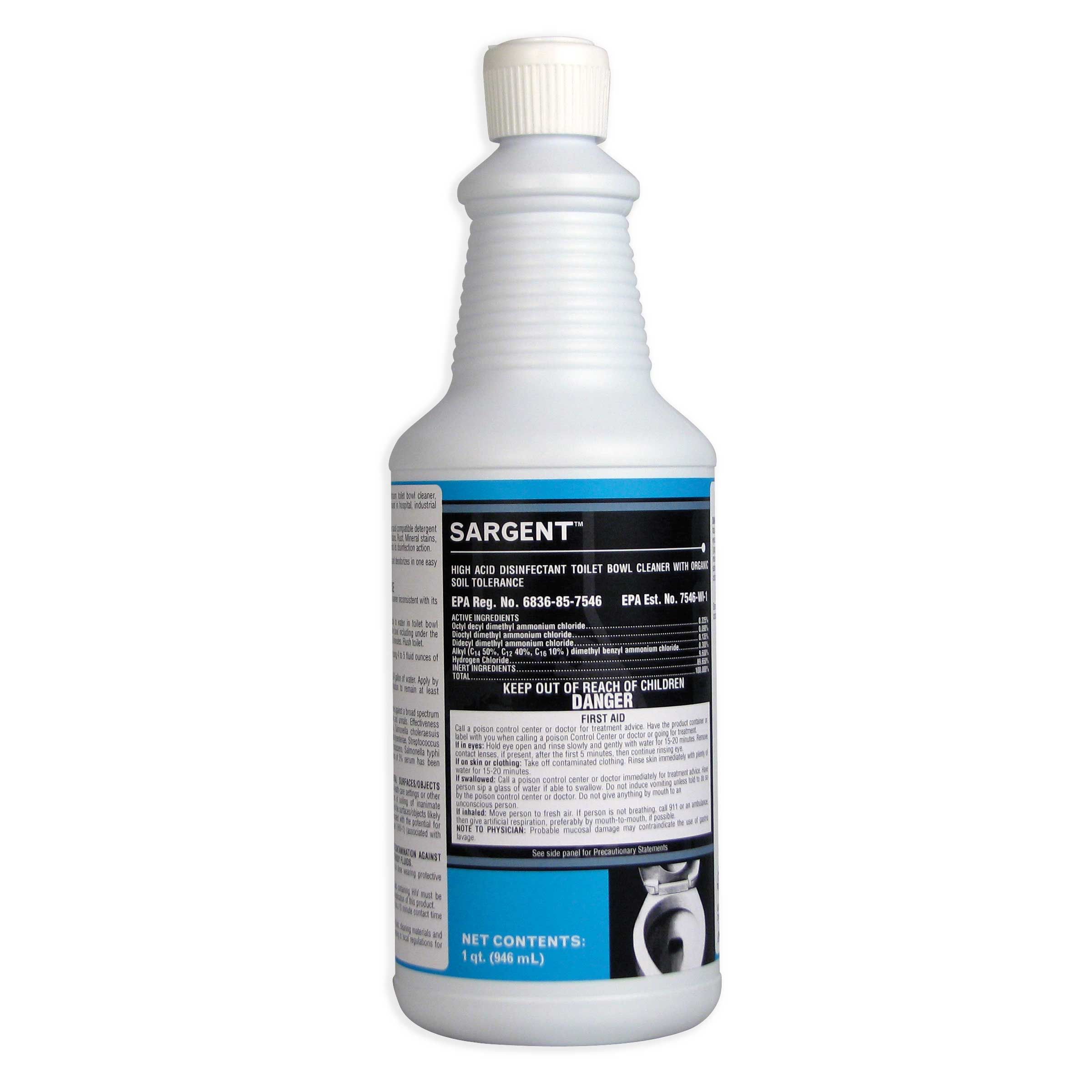 Misco Sergeant Bowl Cleaner, 1 Quart -- 12 Per Case