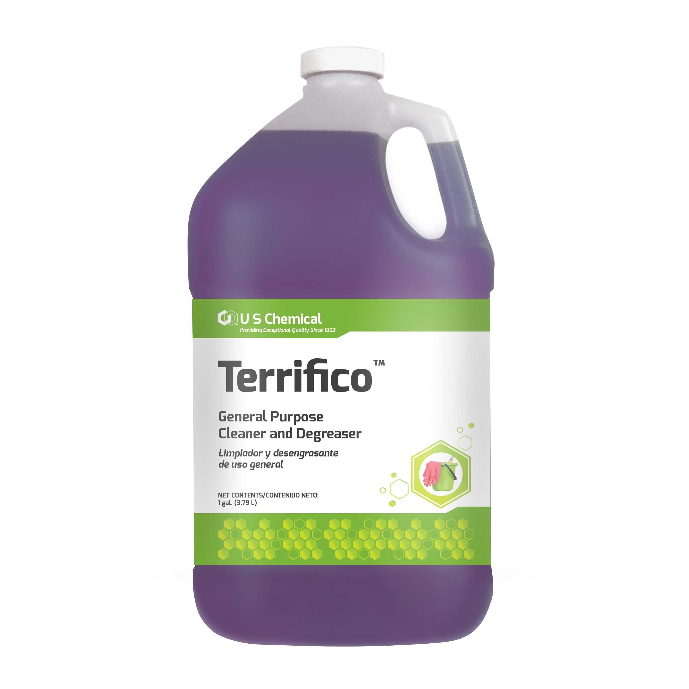 U S Chemical Lavender Scented Terrifico Cleaner/degreaser Liquid, 1 Gallon -- 4 Per Case
