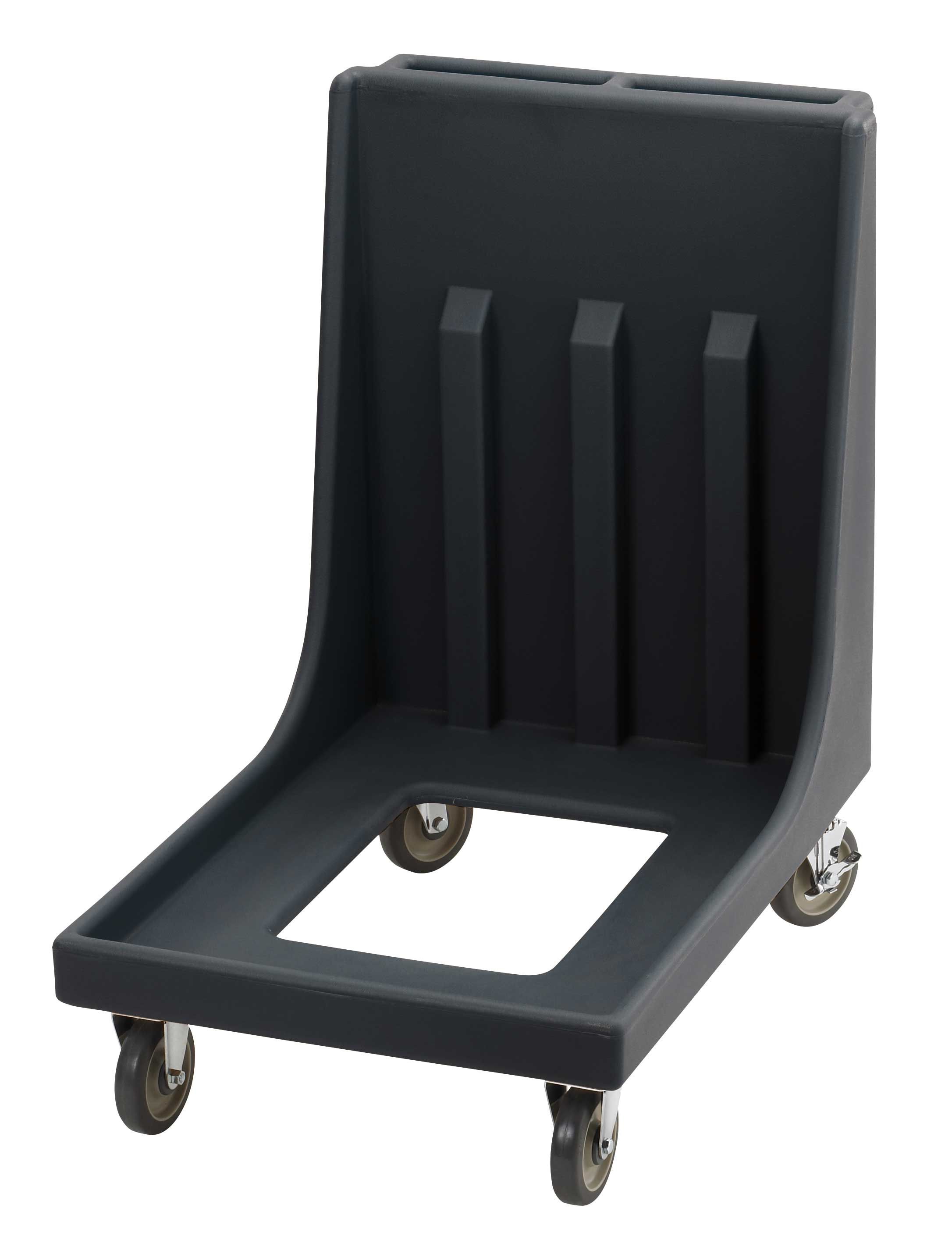 Cambro Black 350 Pound Camdolly With Handle For Catering Equipment, 23 5?8 X 35 3?8 X 36 3?8 Inch