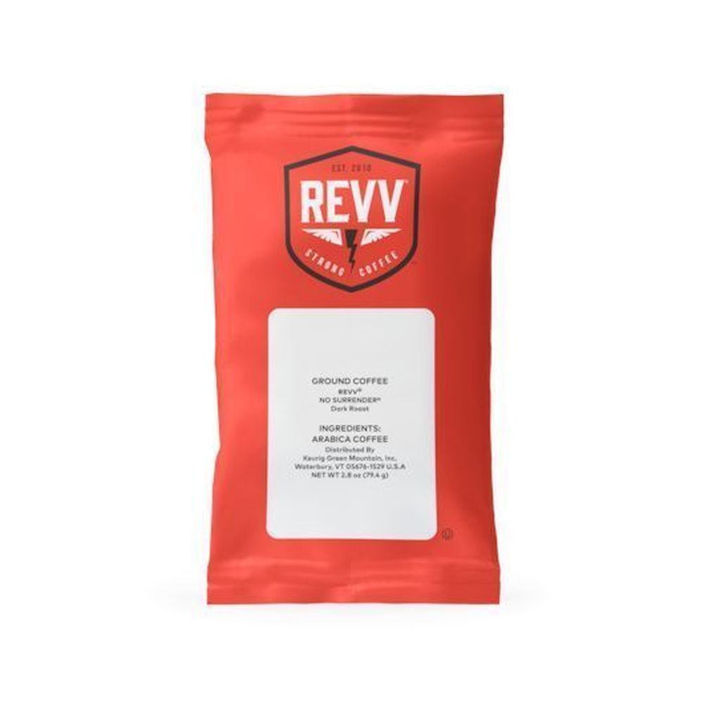Revv Green Mountain Coffee Ground No Surrender Coffee, 2.8 Ounce -- 40 Per Case