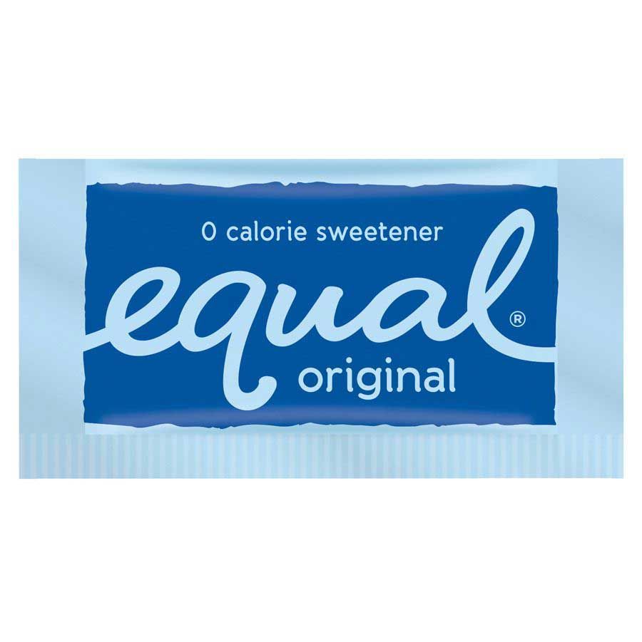 Equal Single Serve Zero Calorie Sweetener Blue Packet, 0.8 Gram -- 2000 Per Case