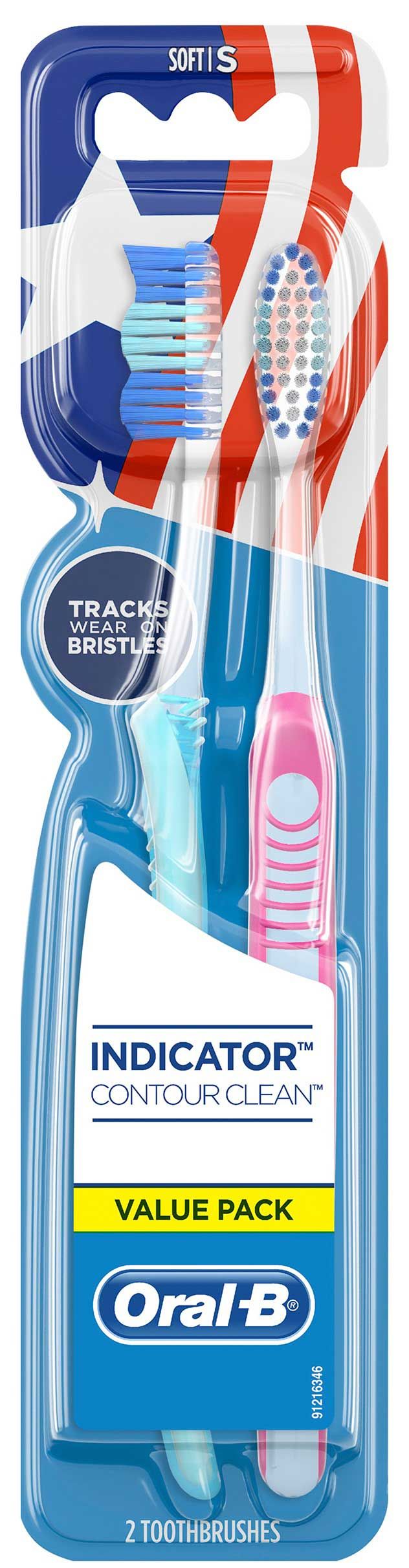Oral-b Manual Indicator Toothbrush, 2 Count -- 72 Per Case