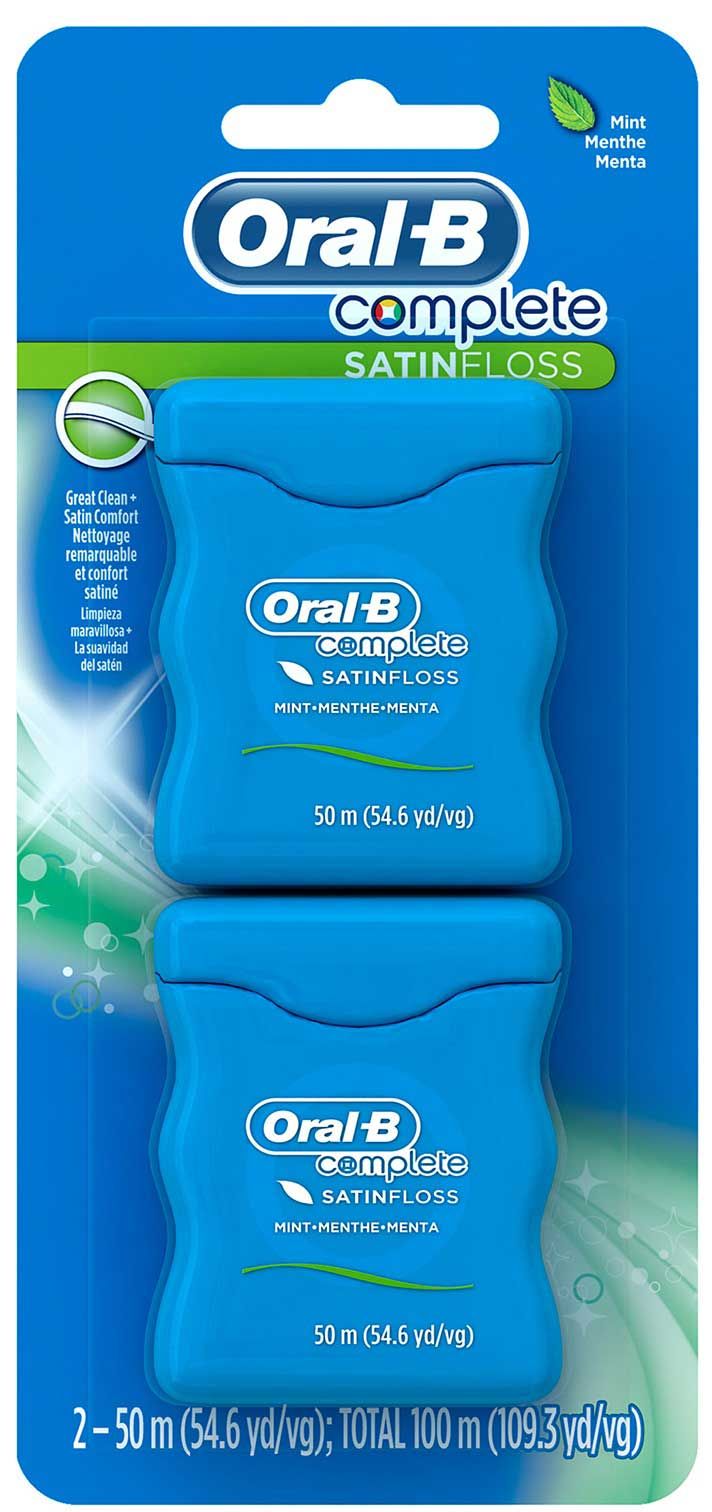 Oral-b Complete Mint Satin Floss, 109.3 Yard -- 48 Per Case