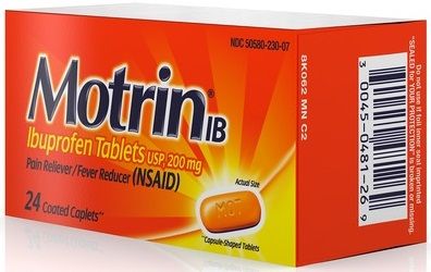 Motrin Pain Reliever And Fever Reducer Caplets, 24 Count -- 48 Per Case