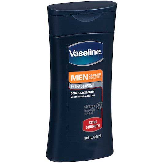 Vaseline Extra Strength Men Body And Face Lotion, 10 Fluid Ounce -- 6 Per Case