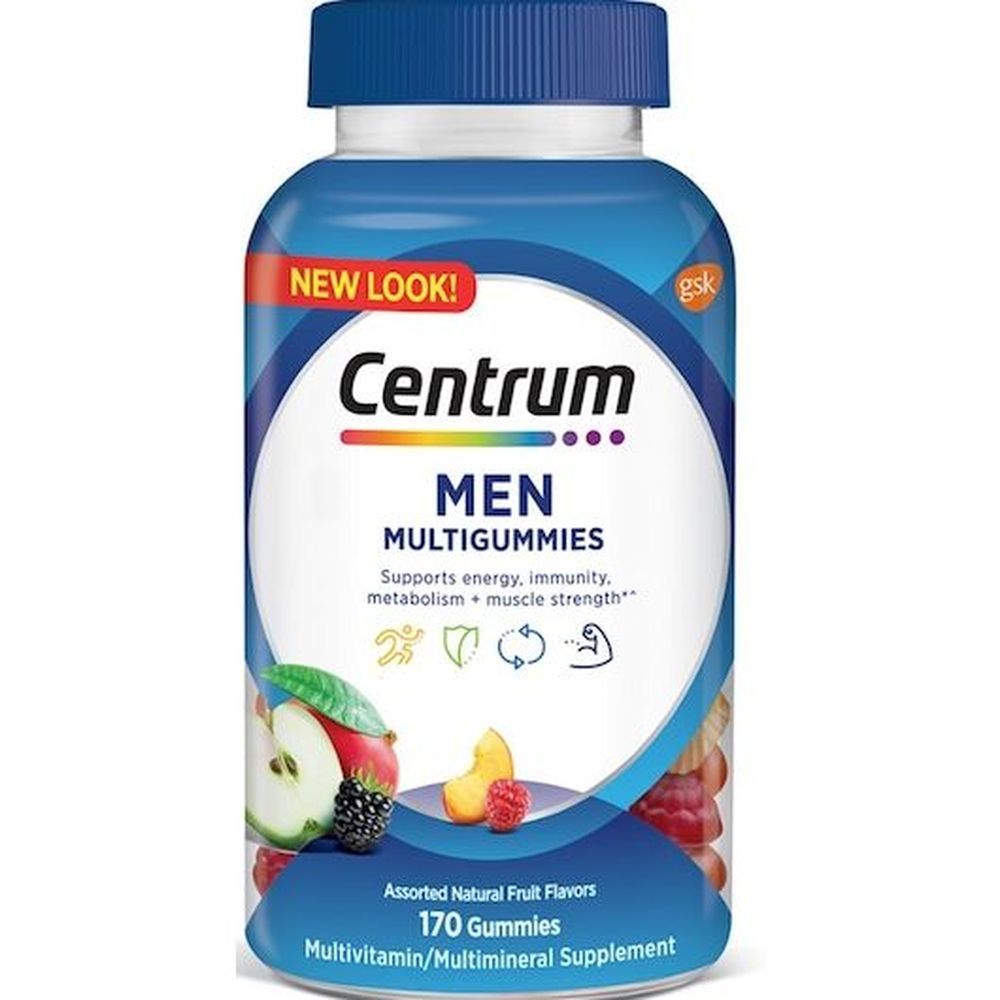 Centrum Men Multivitamin Multimineral Gummies, 170 Count -- 12 Per Case