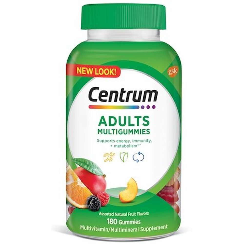 Centrum Adult Multivitamin Multimineral Gummies, 180 Count -- 12 Per Case