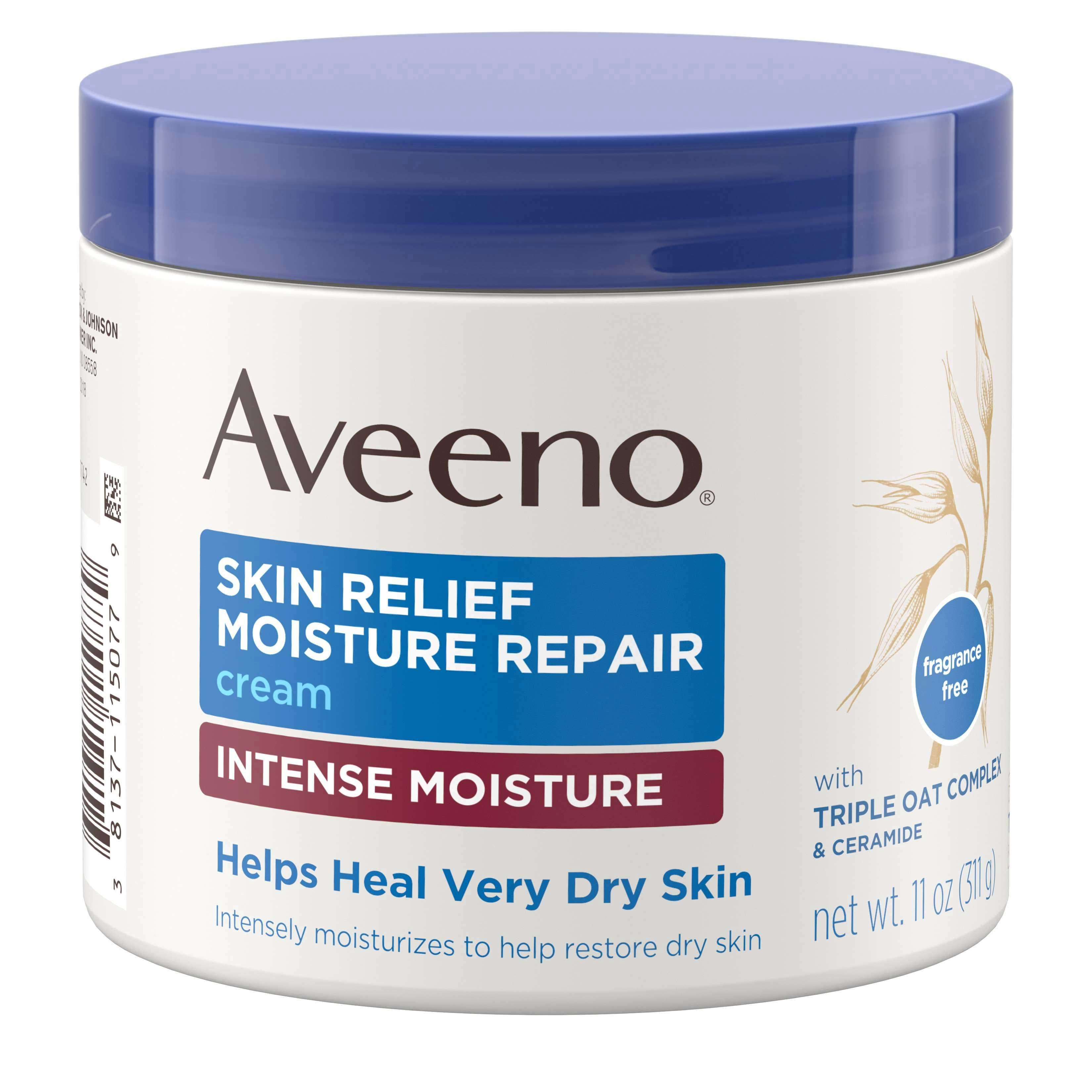 Aveeno Fragrance Free Skin Relief Moisture Repair Cream, 11 Ounce -- 12 Per Case