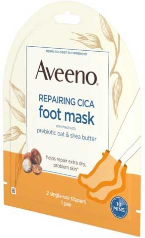 Aveeno Repairing Cica Foot Mask -- 36 Per Case
