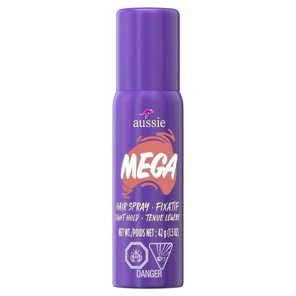 Aussie Mega Flexible Regular Scented Hair Spray, Trial Pack, 42 Gram -- 24 Per Case