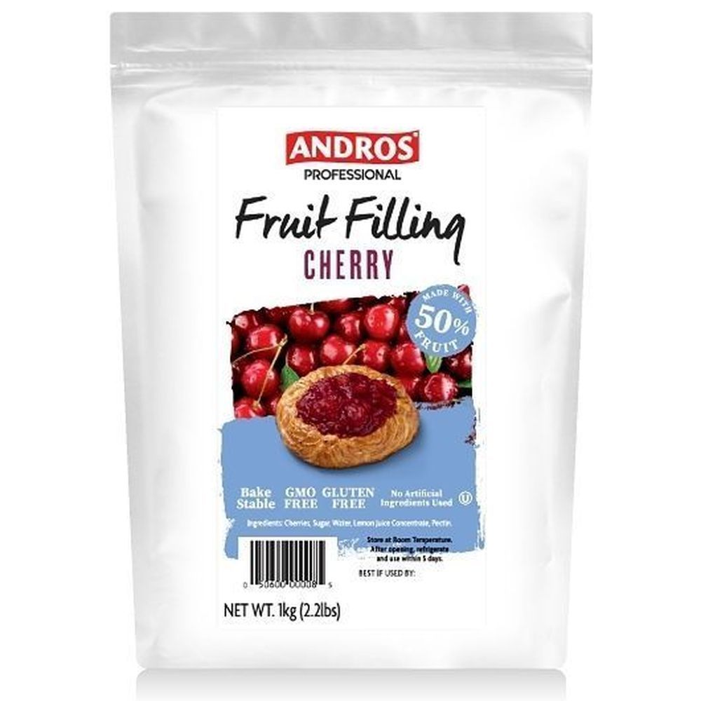 Andros Professional 50 Percent Cherry Fruit Filling, 2.2 Pound -- 6 Per Case