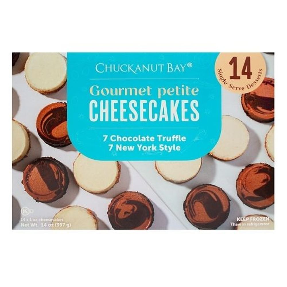 Chuckanut Bay Assorted Petites Cheesecakes, 14 Ounce - 6 Per Case