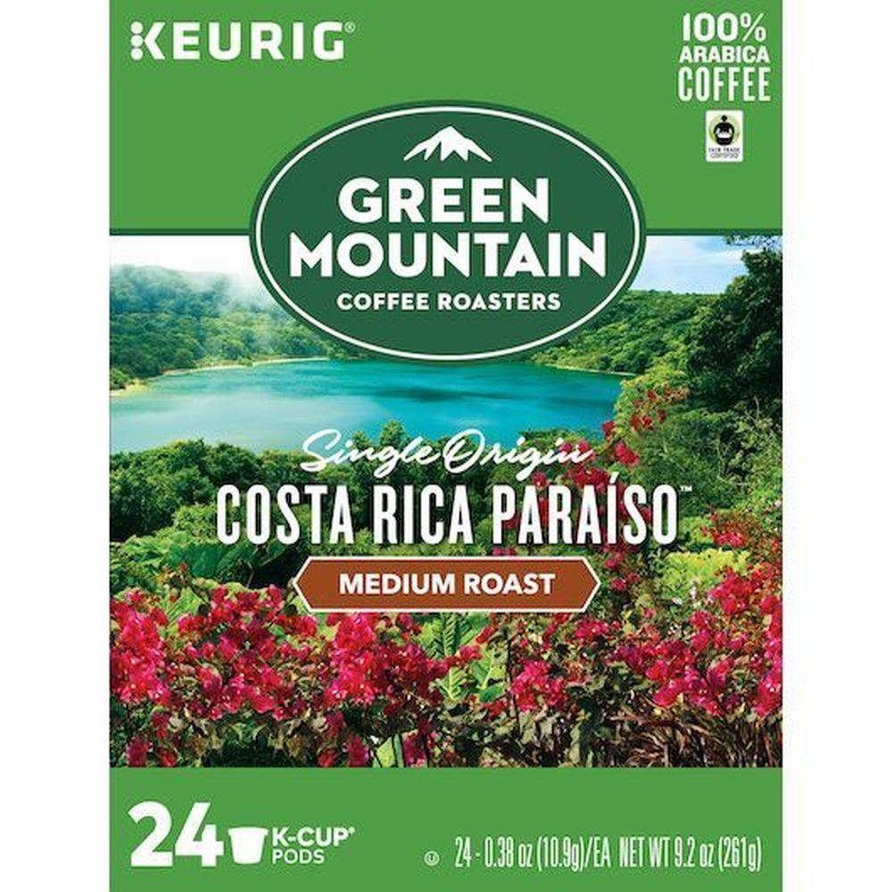Green Mountain Coffee Roasters Costa Rica Paraiso K Cup Coffee Pod, 24 Count -- 4 Per Case