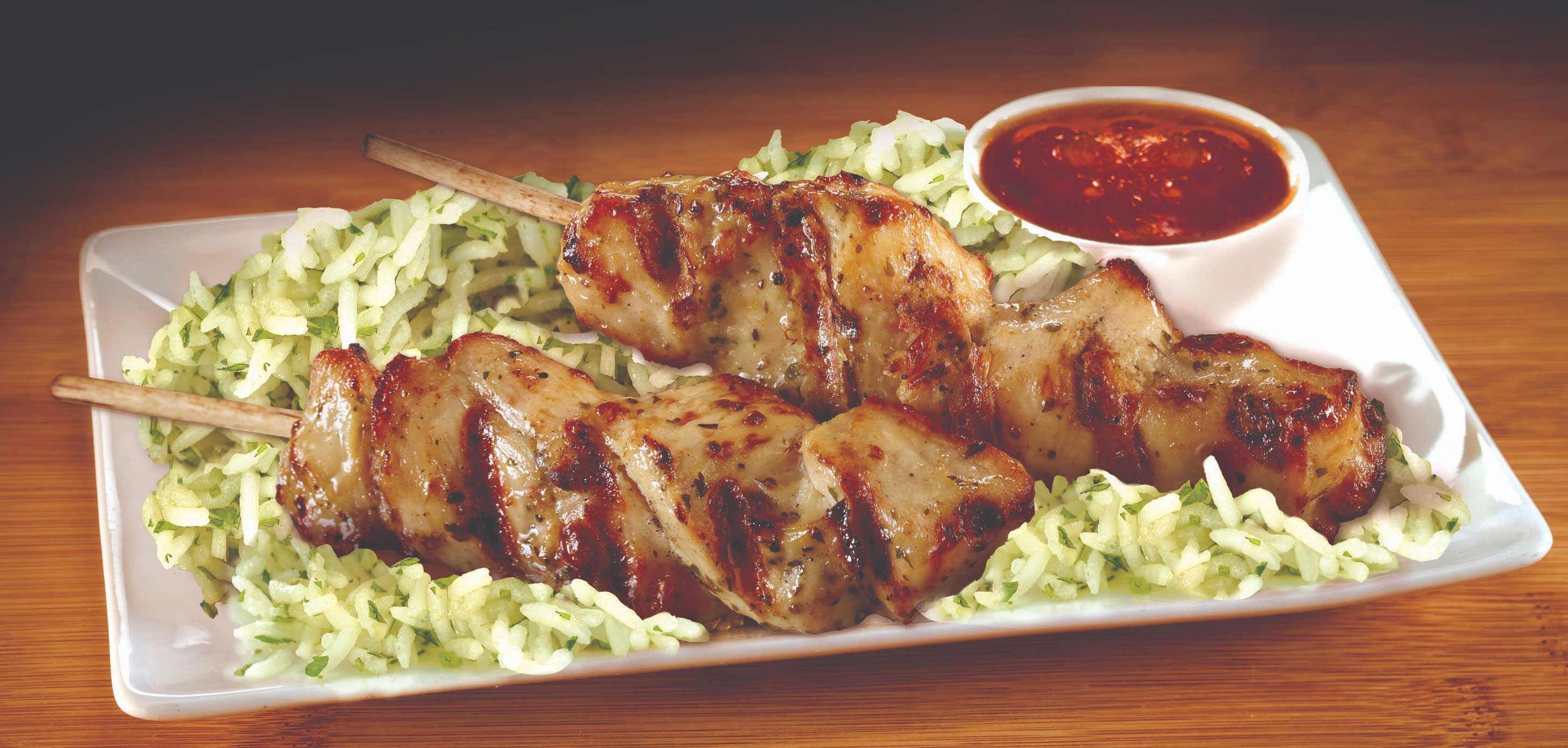 Expresco Fully Cooked Chicken Thigh Skewer, 24 Count -- 2 Per Case
