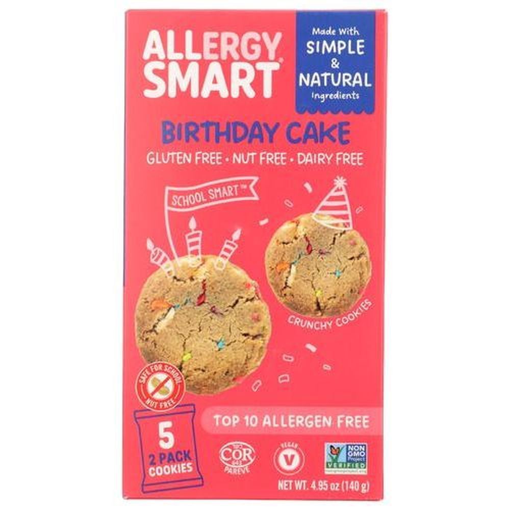 Allergy Smart Birthday Cake Cookie, 4.95 Ounce -- 6 Per Case