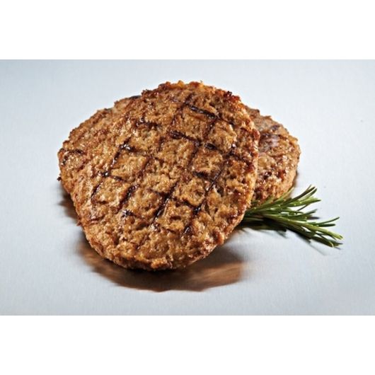 Strauss Fully Cooked Charbroiled Grass Fed Round Beef Patty, 3.2 Ounce -- 50 Per Case