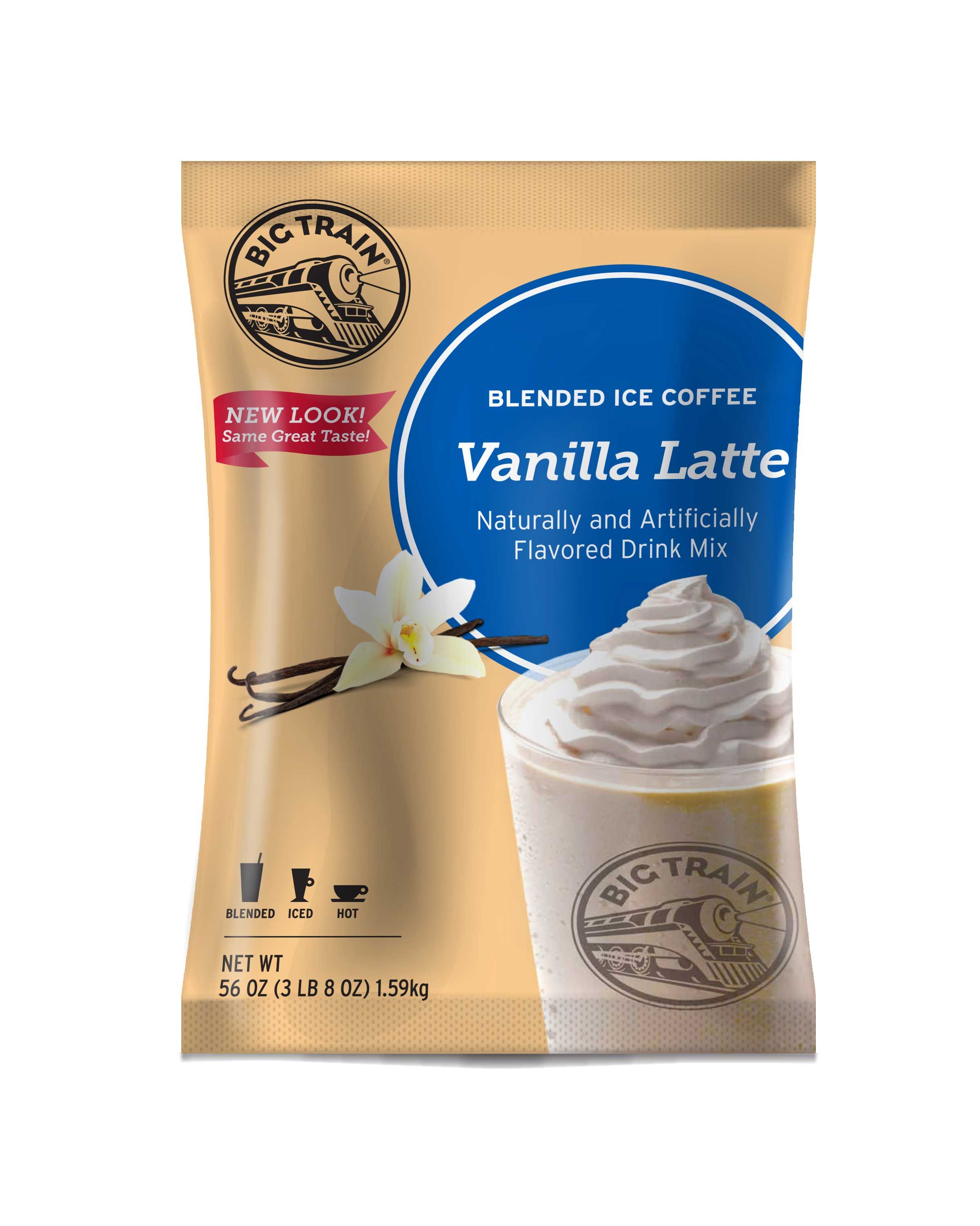 Big Train Vanilla Latte Blended Iced Coffee Mix, 3.5 Pound -- 5 Per Case