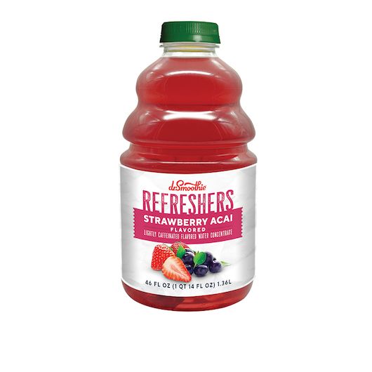 Dr. Smoothie Strawberry Acai Refreshers, 46 Fluid Ounce -- 6 Per Case