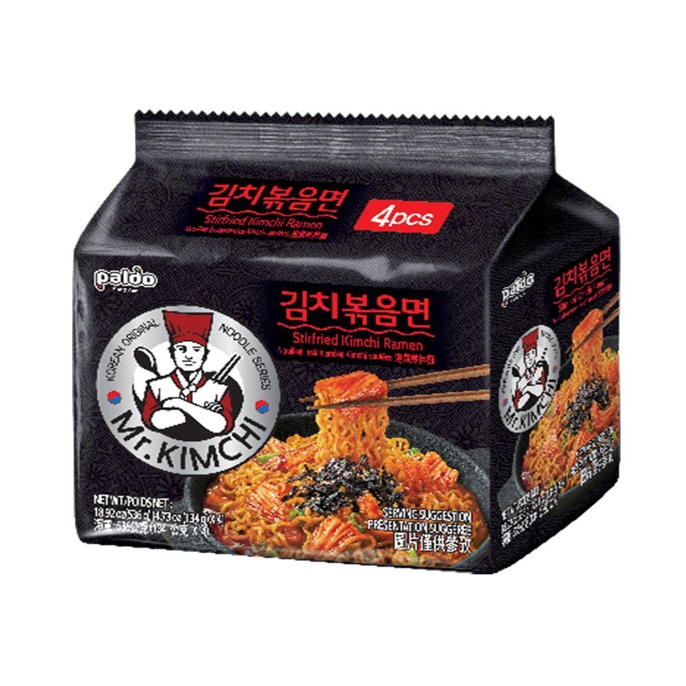 Paldo Mr. Kimchi Stirfried Ramen, 18.92 Ounce -- 4 Per Case