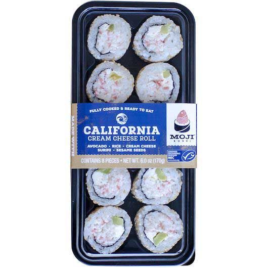 Moji Sushi California Cream Cheese Roll, 0.38 Pound -- 4 Per Case