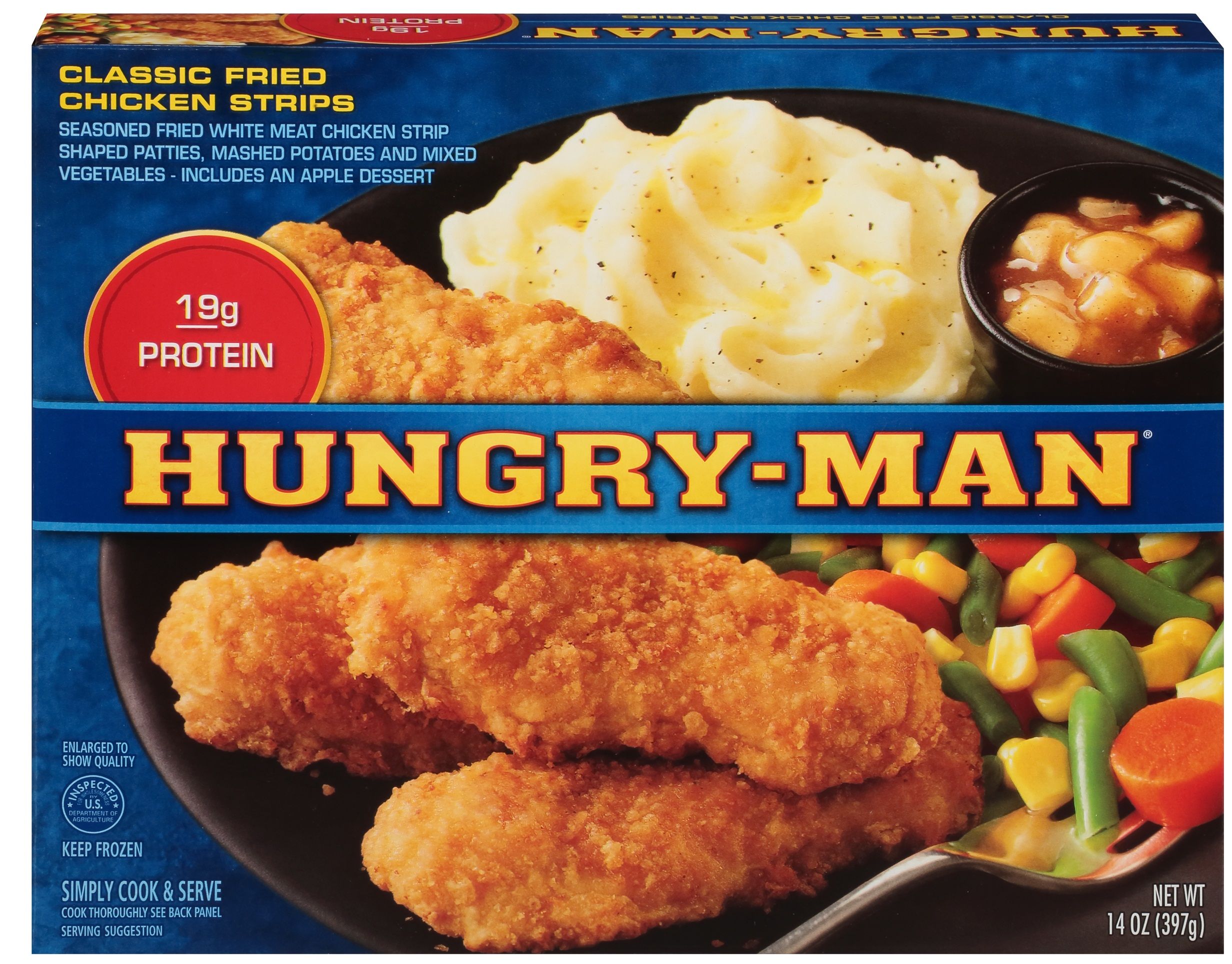 Hungry-man Fried Chicken Strips, 14 Ounce -- 8 Per Case