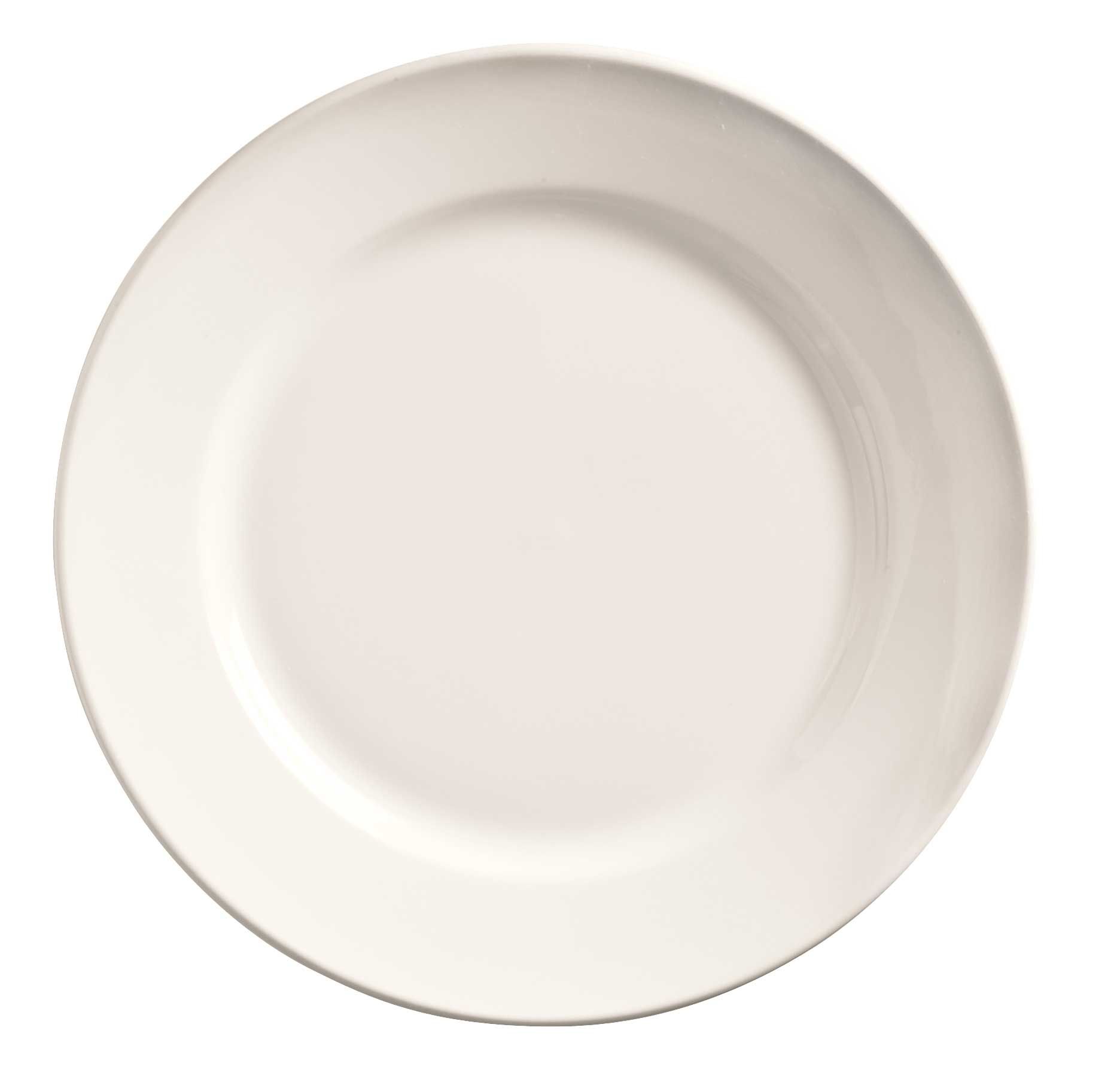 World Tableware Rolled Edge Porcelana Plate, 9 3/4 Inch -- 24 Per Case