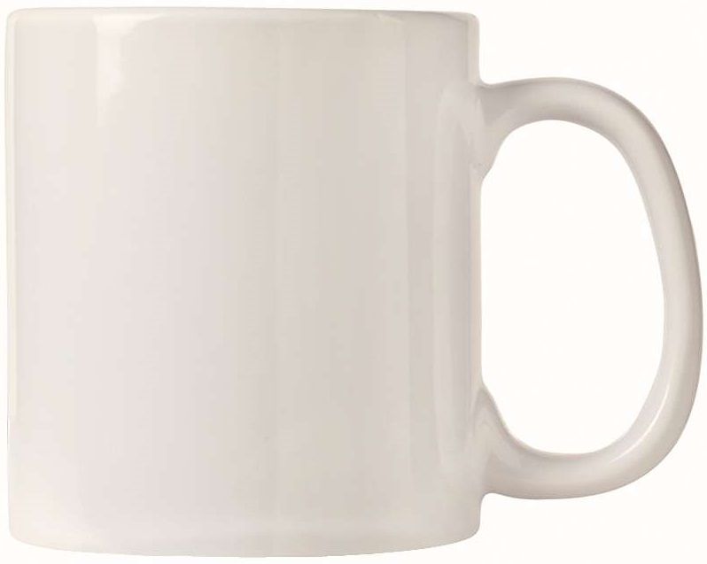 World Tableware Ultima And Porcelana Bright White C Handle Mug, 16 Ounce -- 12 Per Case