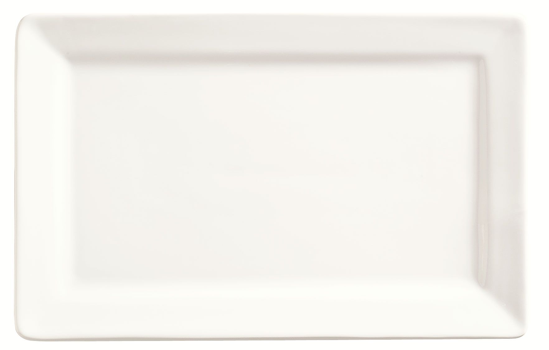 World Tableware Slate Collection Porcelain Ultra Bright White Rectangular Plate, 11 X 7 Inch -- 12 Per Case