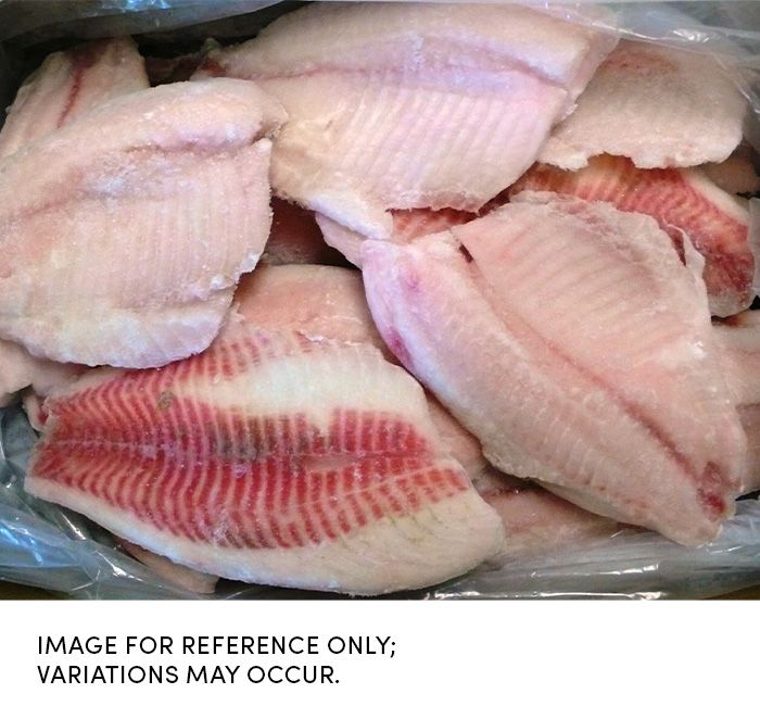 Commodity Frozen Seafood Tilapia, 3 To 5 Ounce, 10 Pound