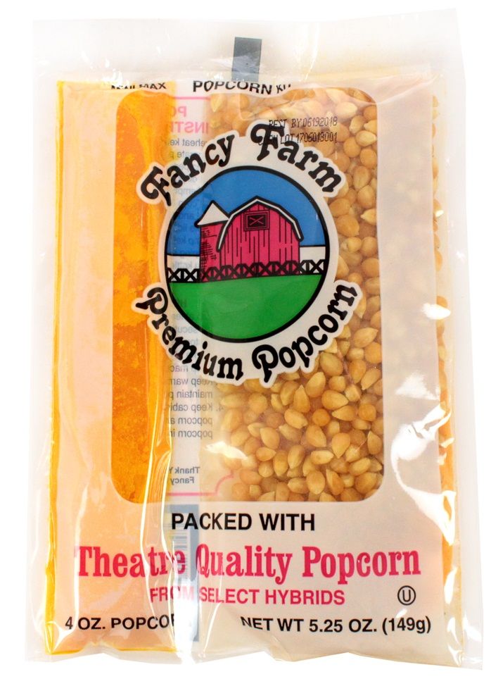 Fancy Farms Popcorn Miniature Maxi Kit, 5.25 Ounce -- 36 Per Case