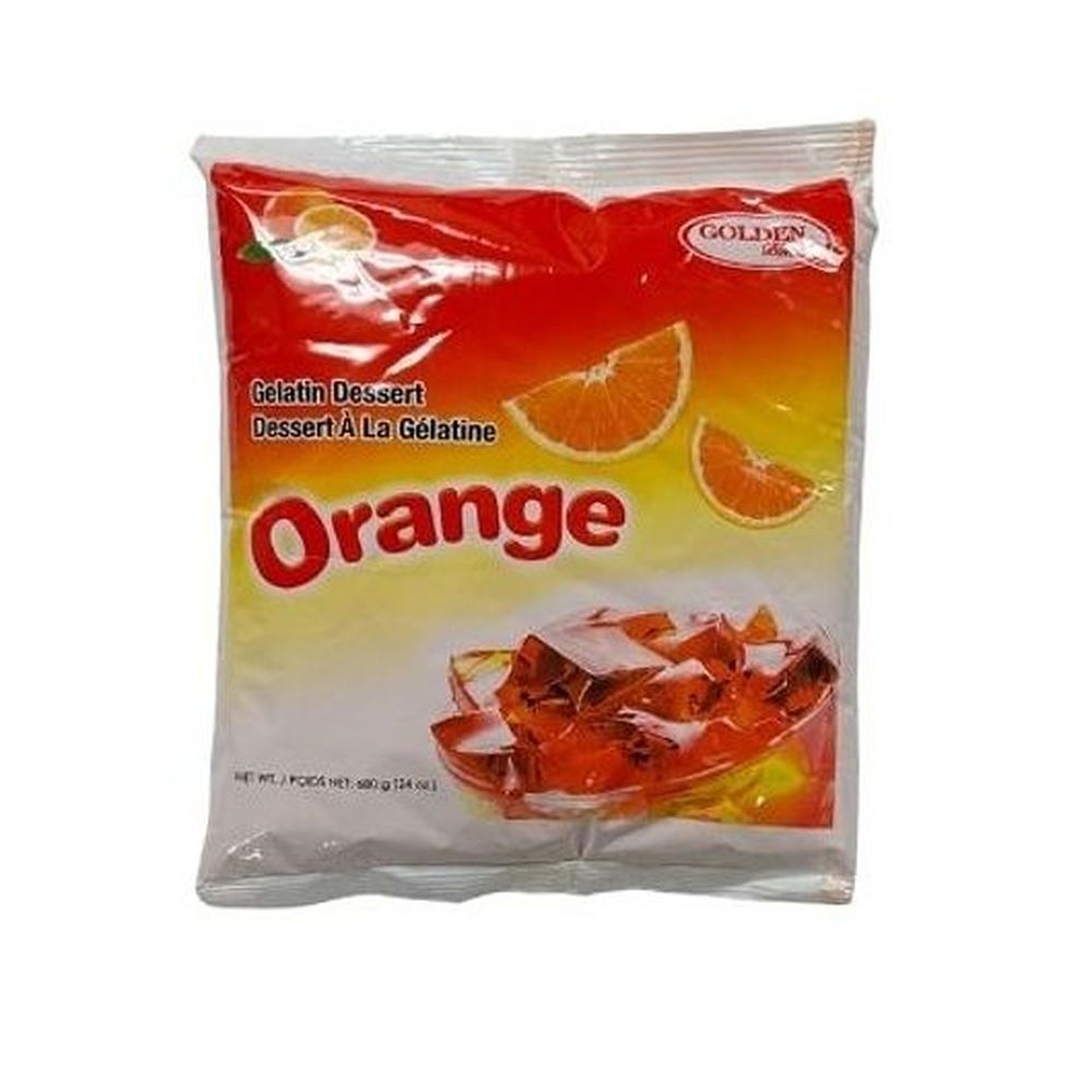 Golden Blends Orange Gelatin Powder, 12 Count -- 12 Per Case
