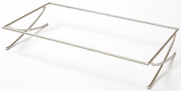 American Metalcraft Stainless Steel Rectangular X-leg Griddle Stand, 25 X 14 X 4 Inch