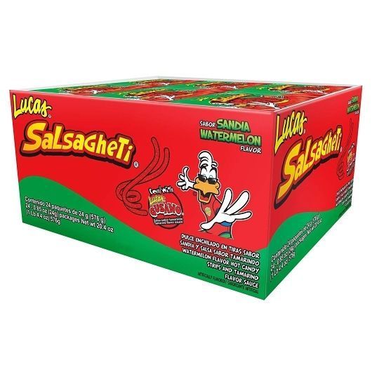 Lucas Salsaghetti Candy -- 240 Per Case