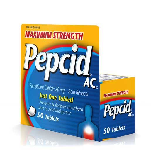 Pepcid Maximum Strength Acid Tablet, 50 Count -- 24 Per Case