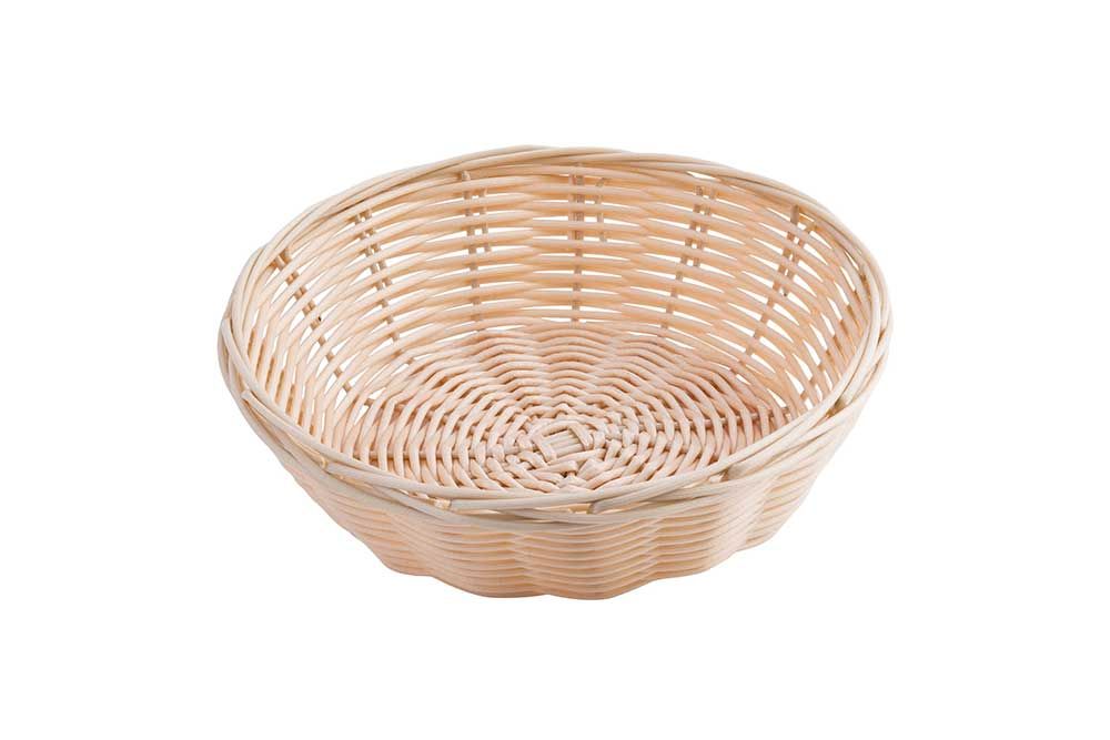 Tablecraft Round Handmade Natural Woven Basket, 7 X 2 Inch -- 12 Per Case