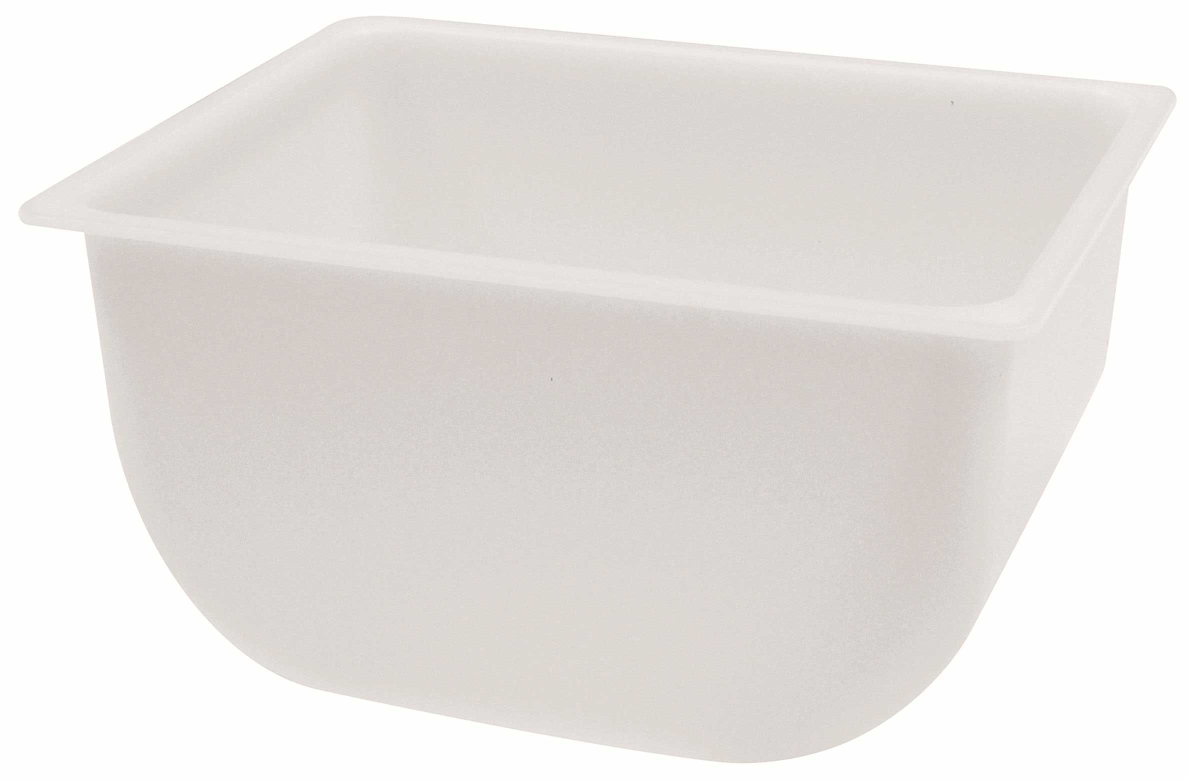 Tablecraft White Insert For 1.5 Pint Plastic Condiment Holder -- 12 Per Case
